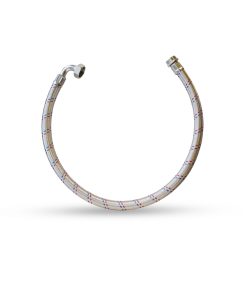 Colilla Flexible Malla Metálica con Codo 3/4" x 100 cm - Conexiones M/H