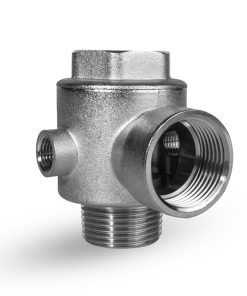 Conector 5 Vías 1" De Acero Inoxidable Con Válvula De Retención y Entrada Para Sonda